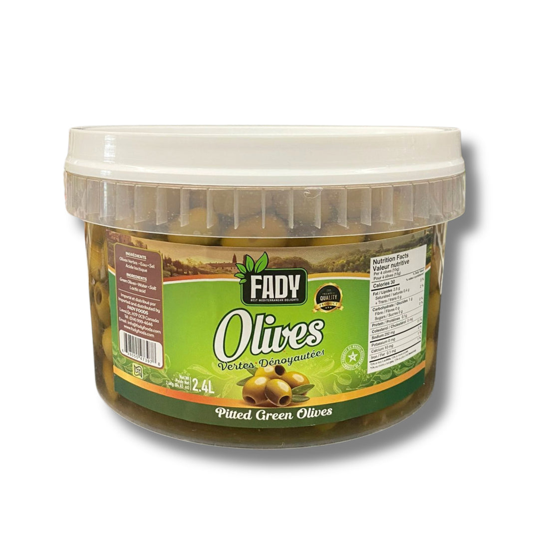 Fady Green Olives Pitted 2.4L