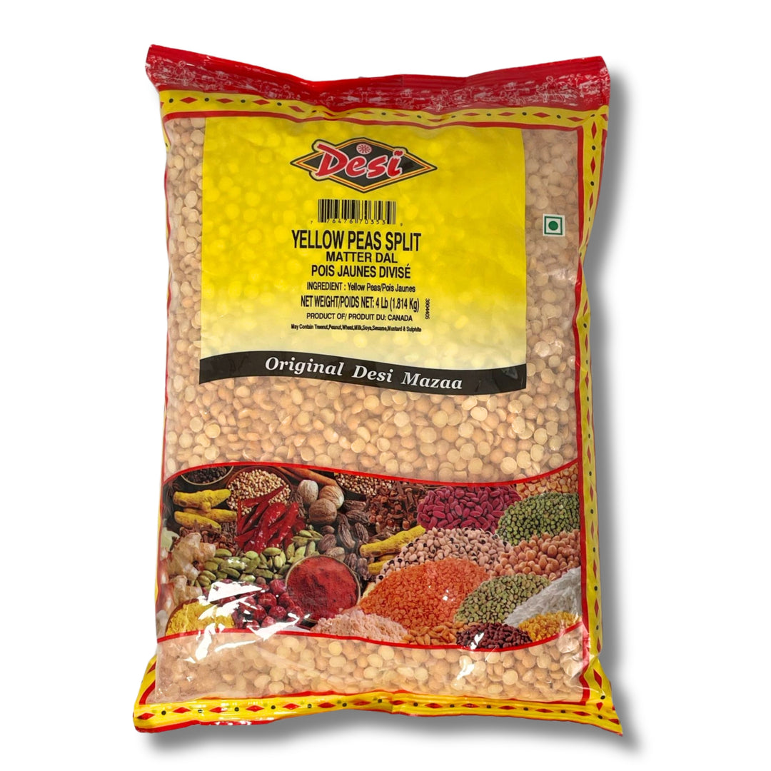 Desi Yellow Peas Split 4Lb