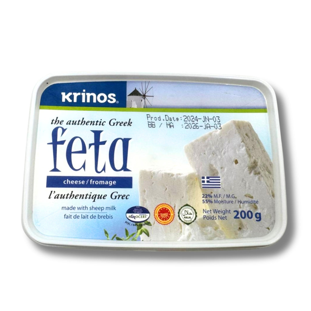 Krinos Greek Feta 200G (Tupper)