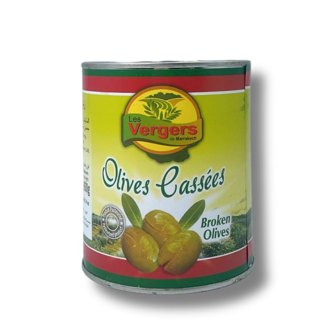 Vergers Pitted Green Olives 360G