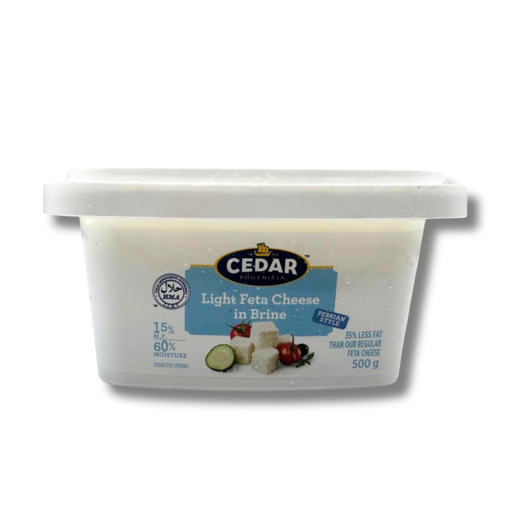 Cedar Halal light Feta Cheese 500G