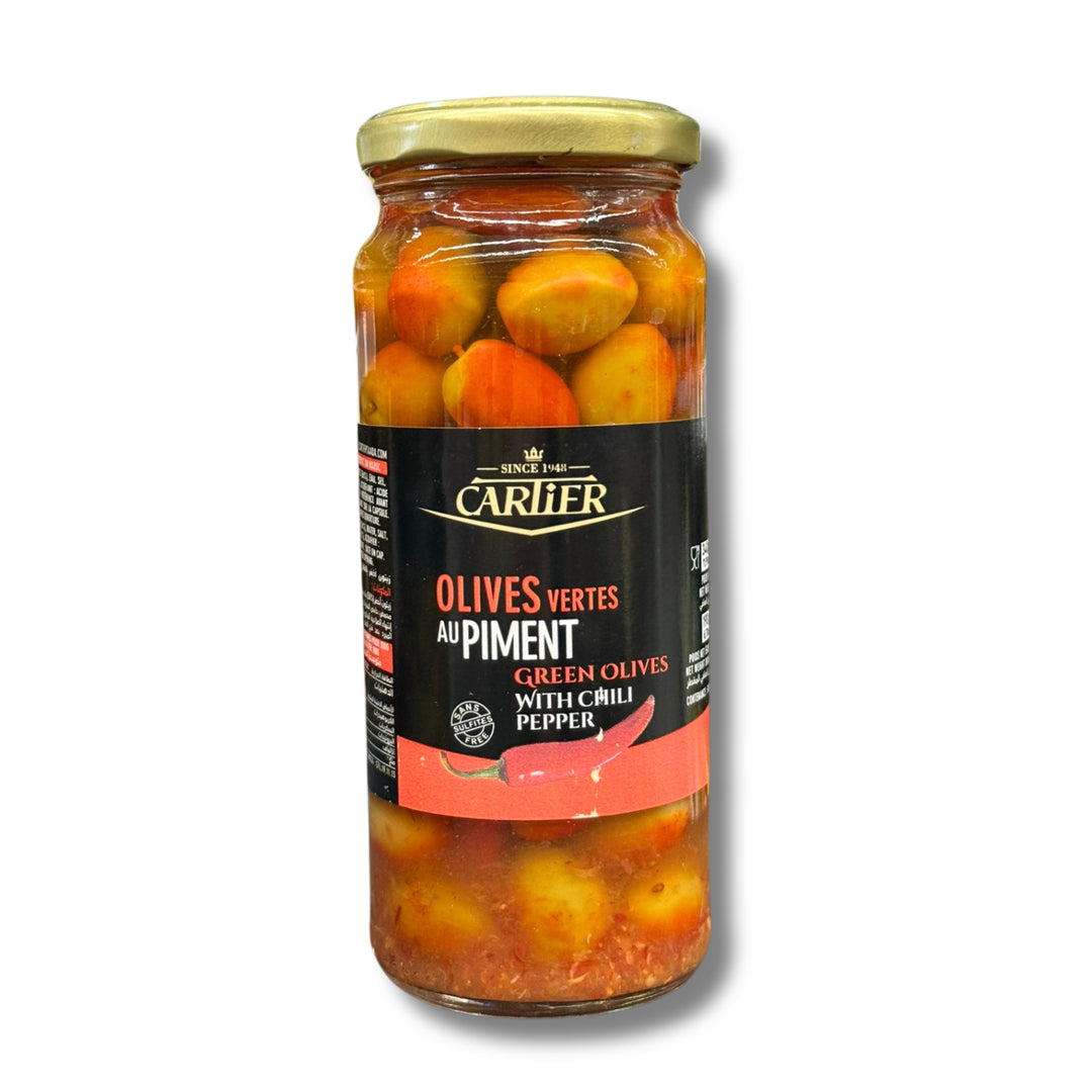 Cartier Green Olives With Pepper 340G