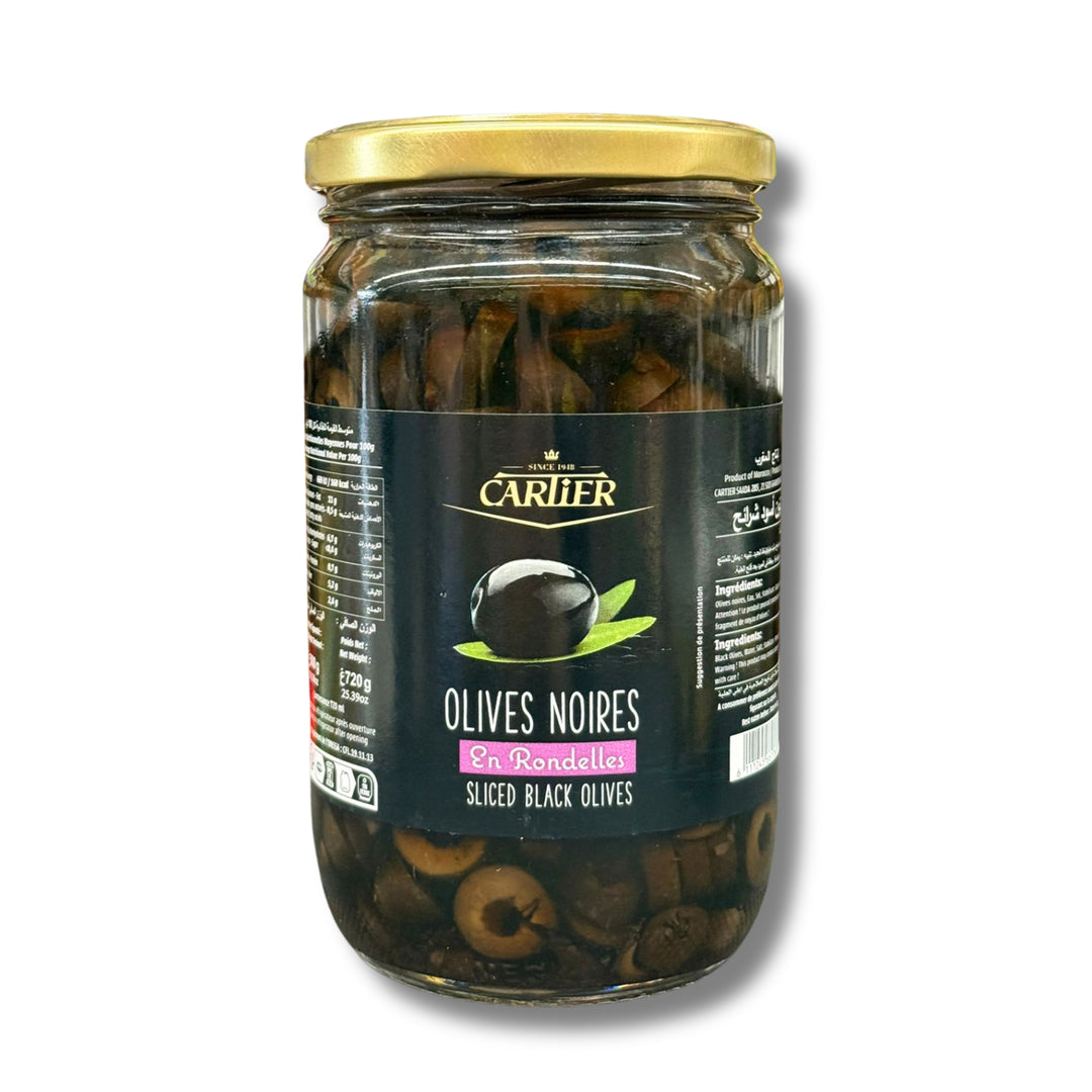 Cartier Black Olives Sliced 720G