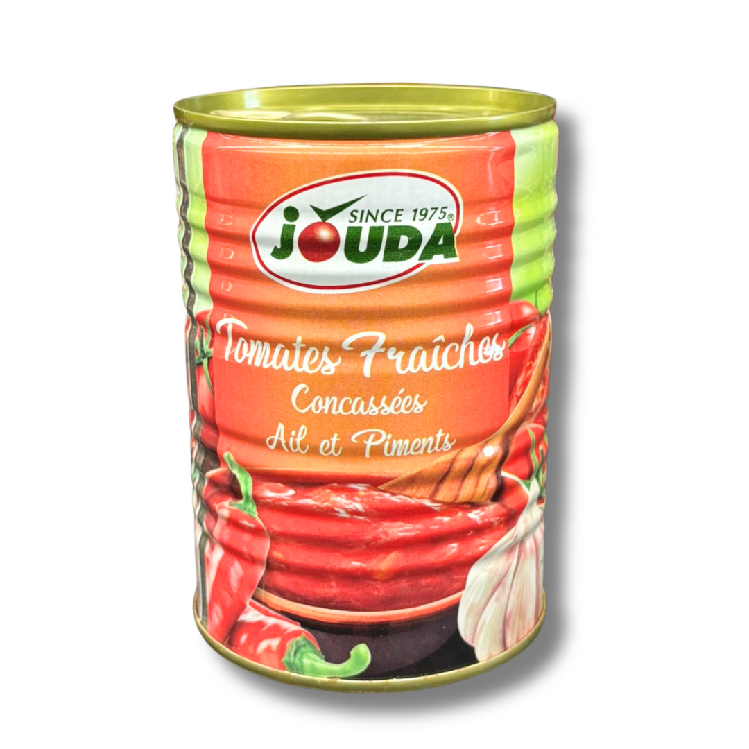Jouda Tomato w/garlic and chilli 400g