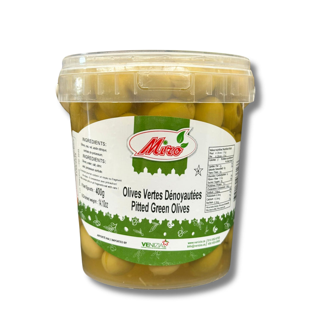 Miro Green Olives Pitted 900G