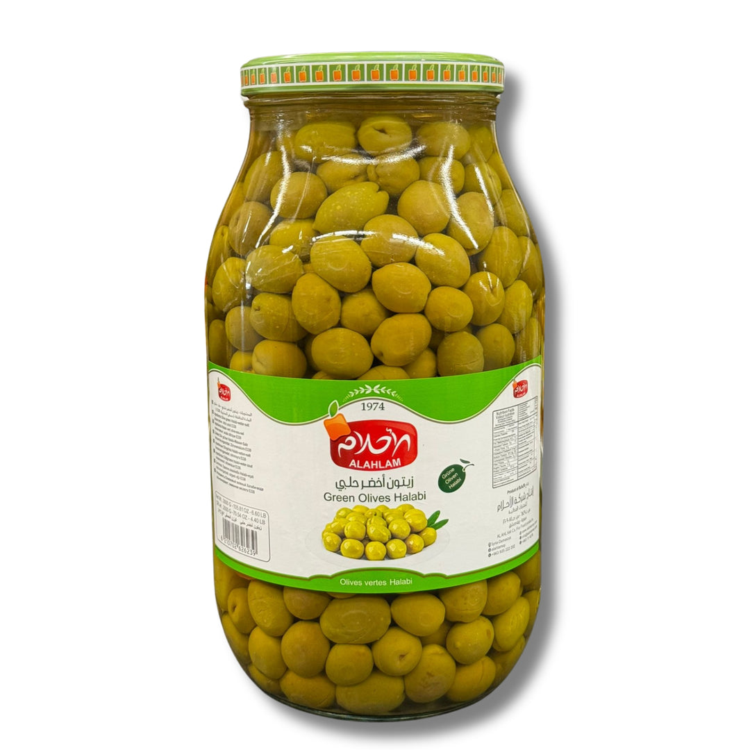 Alahlam Green Olives Halabi 3000G