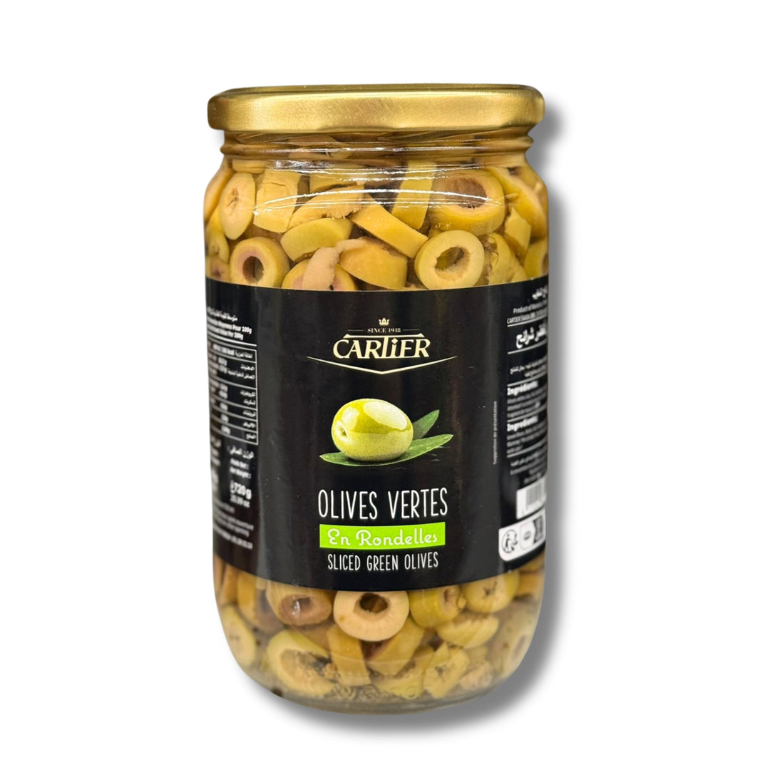 Cartier Green Olives Sliced 720G
