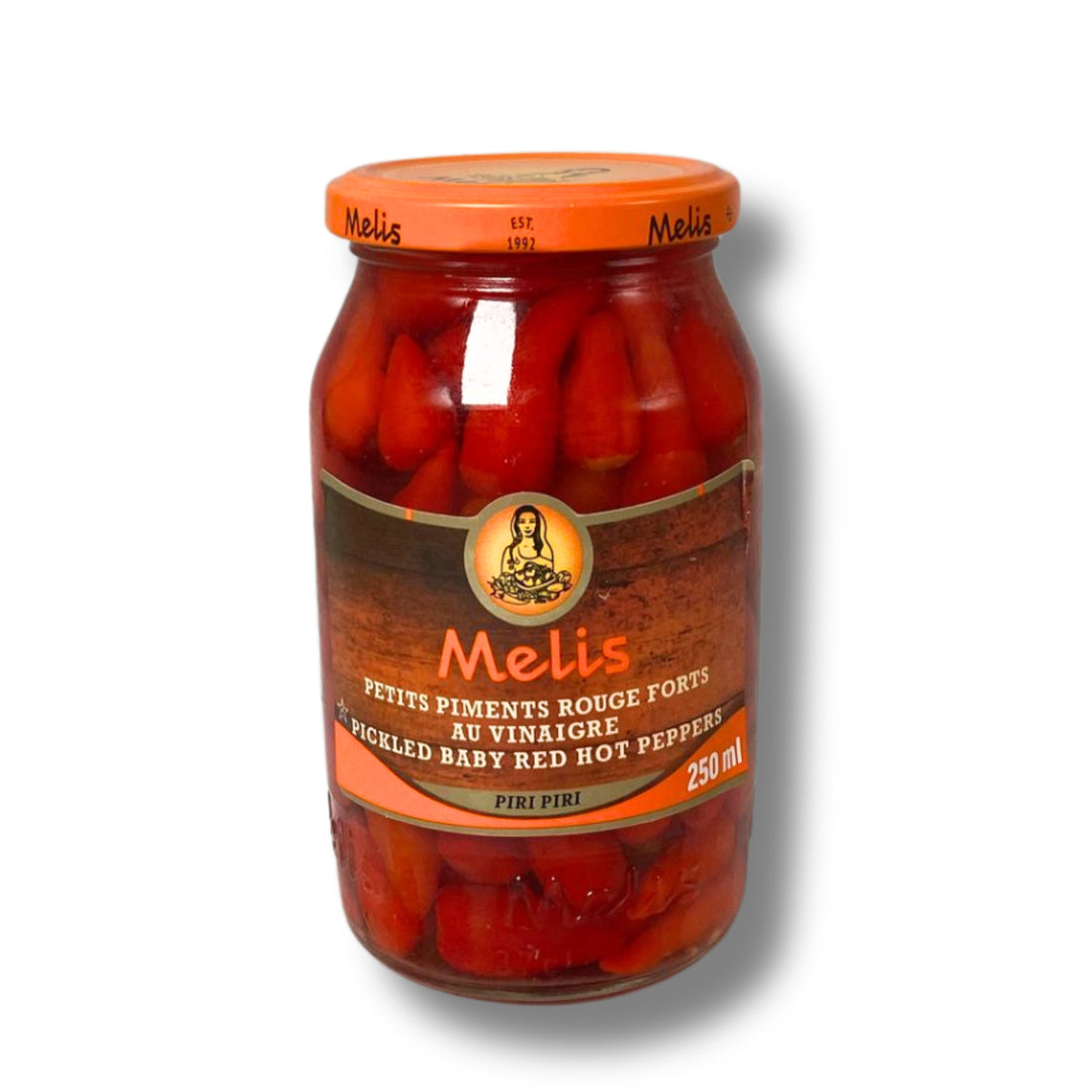 Melis Pickled Baby Red Hot Peppers 250Ml