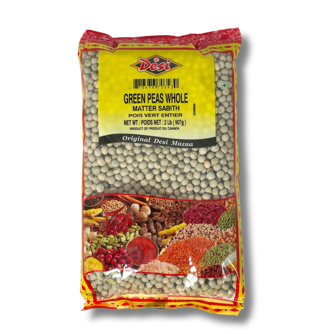 Desi Green Whole Peas 2Lb