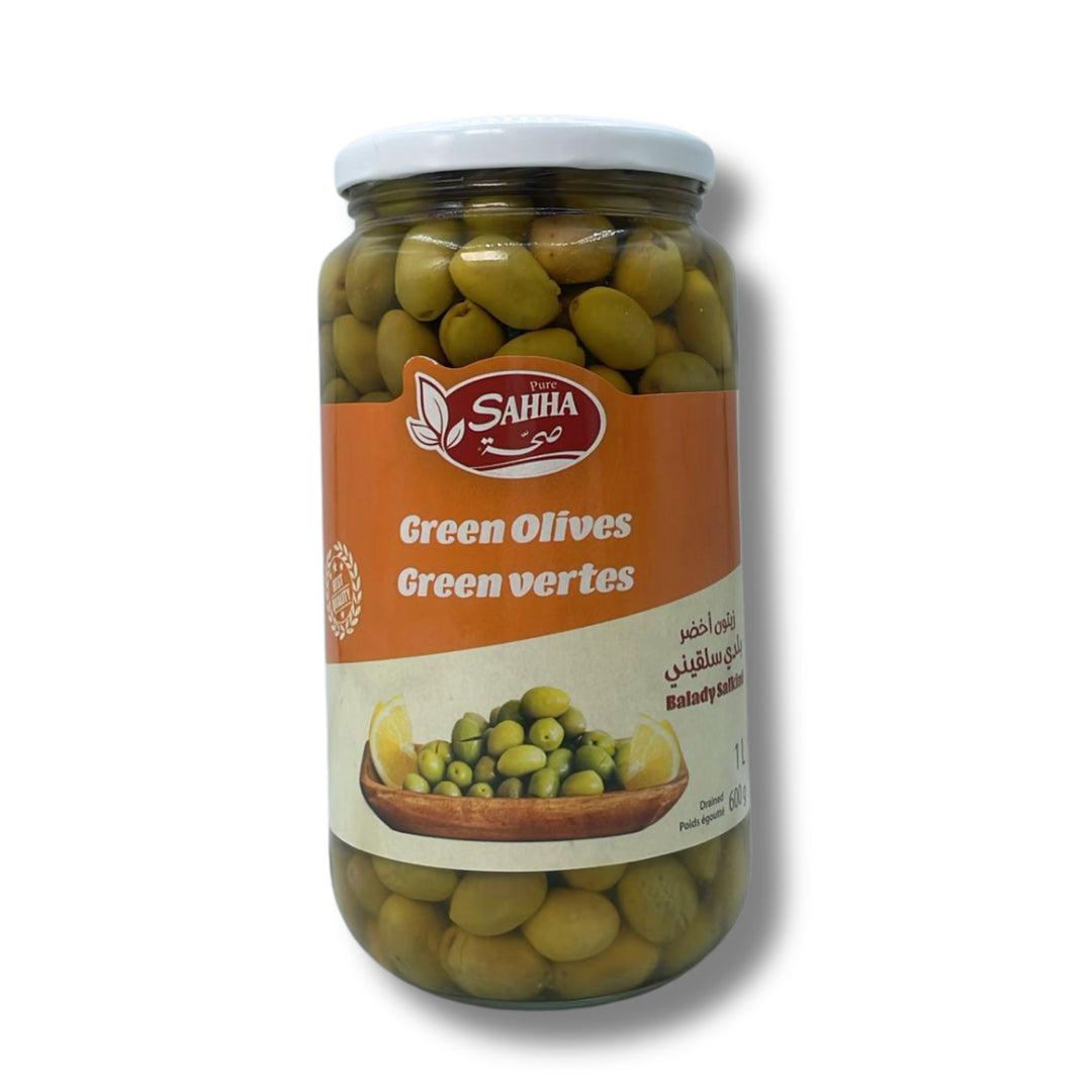 Sahha Green Olives Salkini 1L