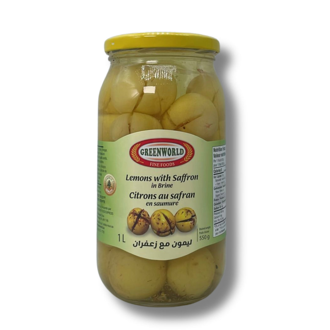 GreenWorld Saffron Pickled Lemon 1L