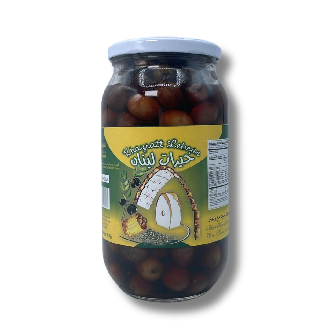 Khayratt Black Olive With Thyme 1Kg