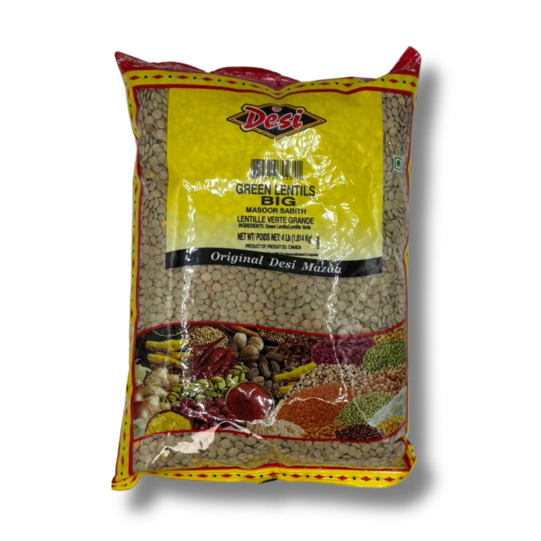 Desi Green Lentils Big 4Lb