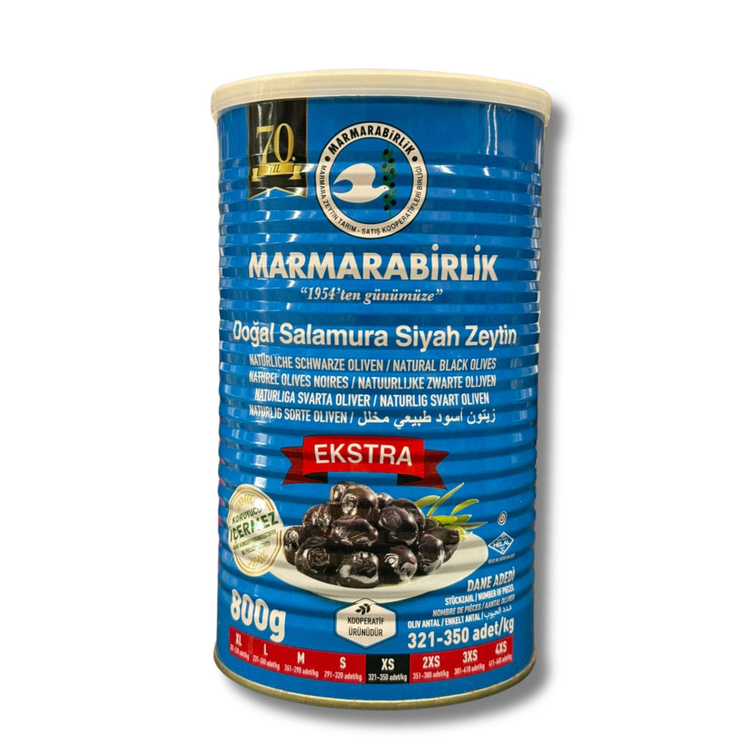 Marmarabirlik Extra Black Olives 800G
