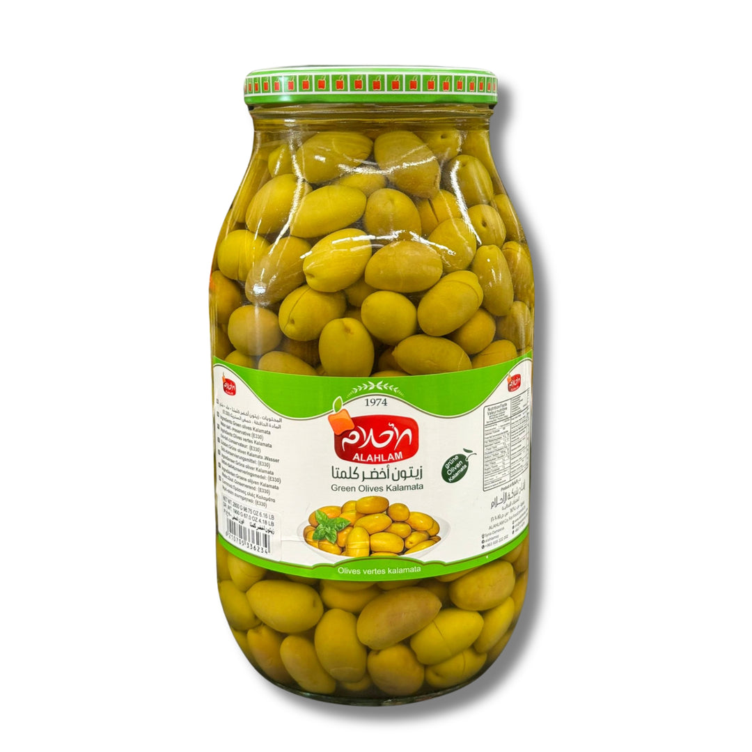 Ahlam Kalamata Green Olives 3Kg