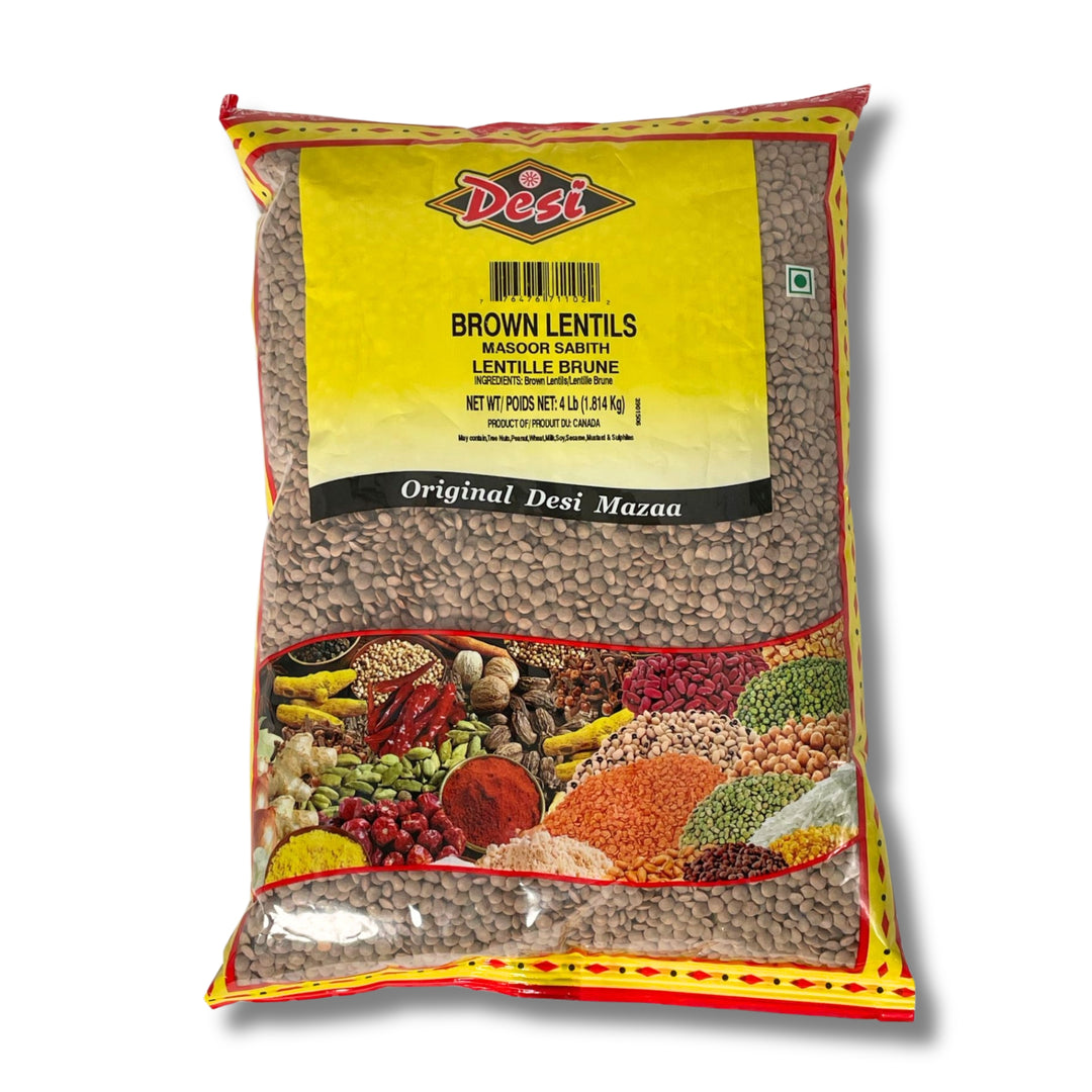 Desi Brown Lentils 4Lb