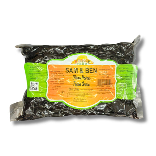 Sam and Ben Black Olives 1Kg