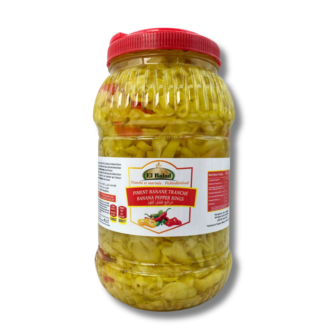El Balad Banana Pepper Rings 3Kg