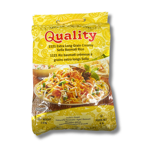 Quality Sella Basmati Rice 8Lb
