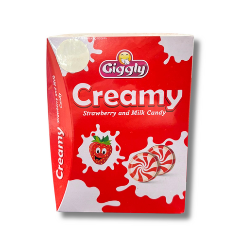 Giggly Creamy Strawbrry  Candy 60Pcs