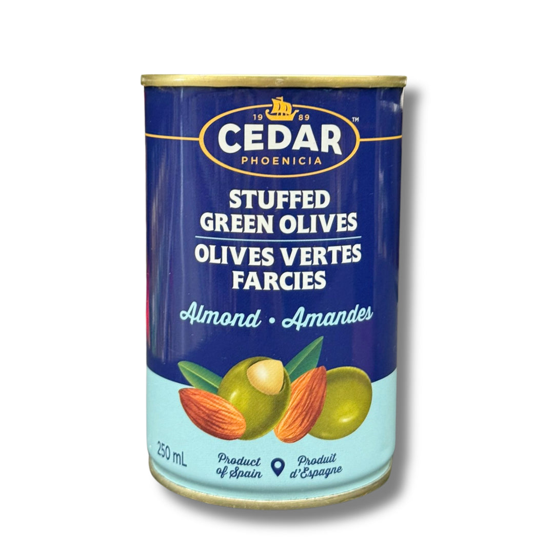 Cedar Stuffed Green Olives Almond 250Ml