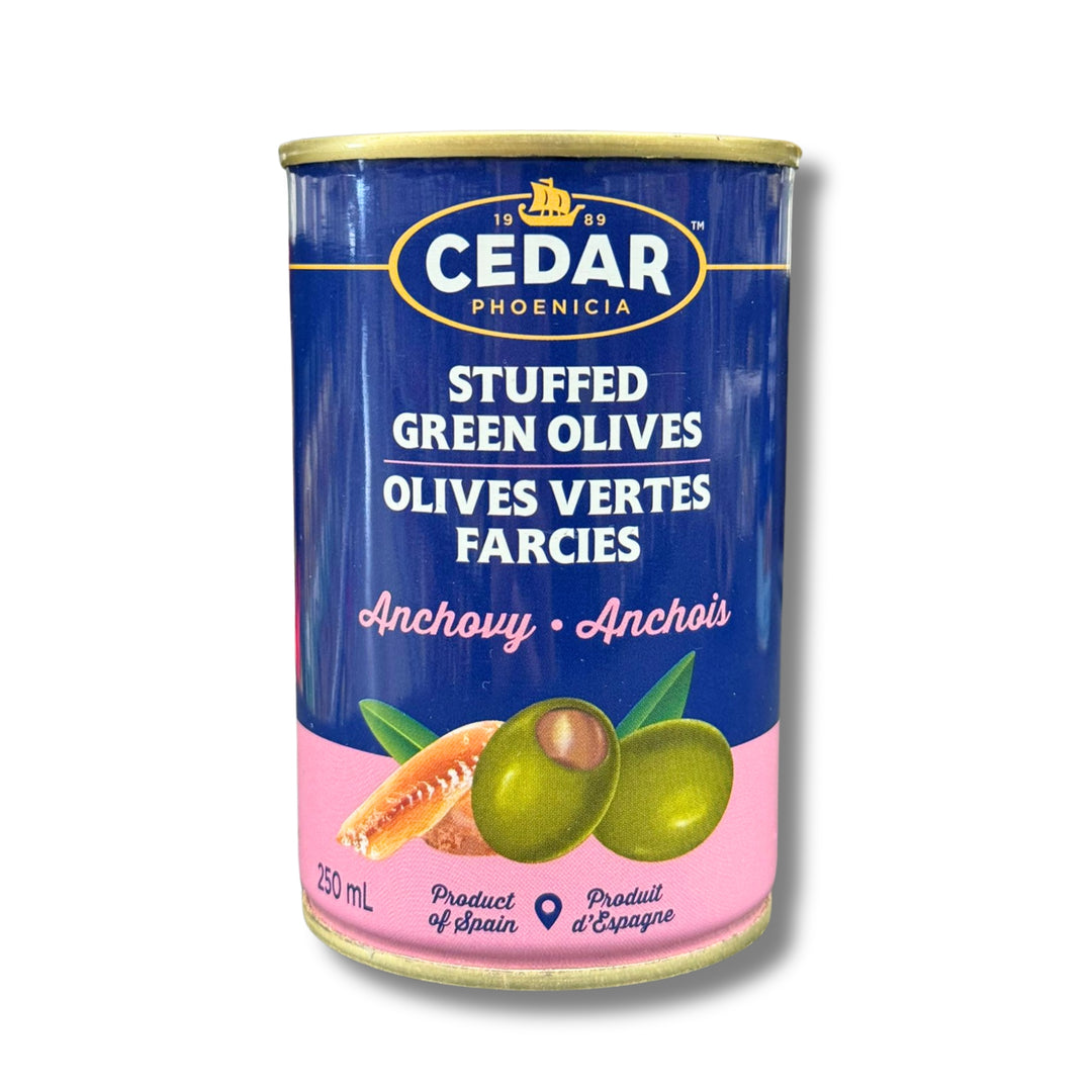 Cedar Stuffed Green Olives Anchovy 250Ml