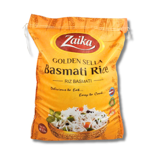 Zaika Golden Sella Basmati Rice 40Lb