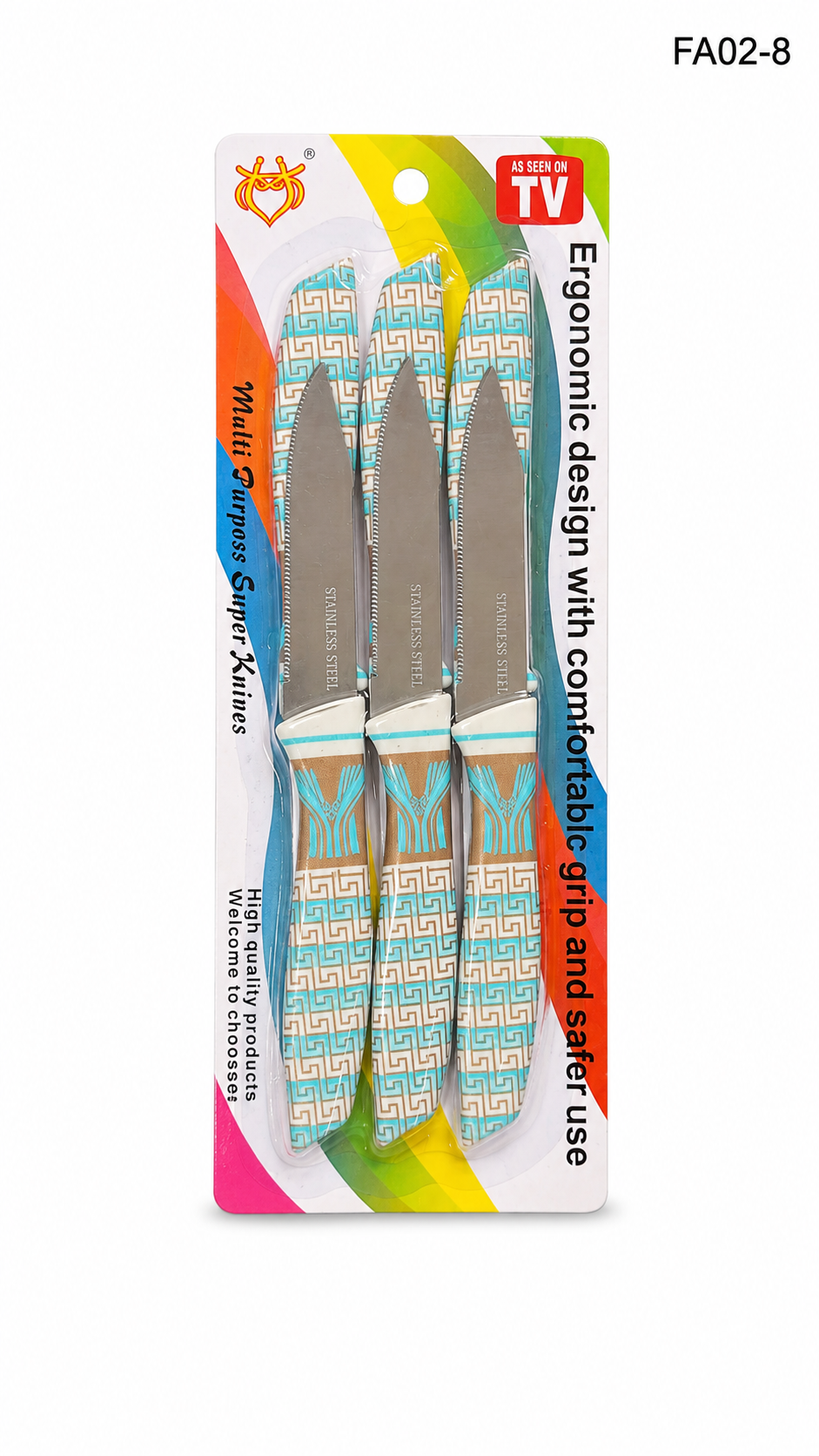 Ergonomic Multi Purpose Knives 6pcs
